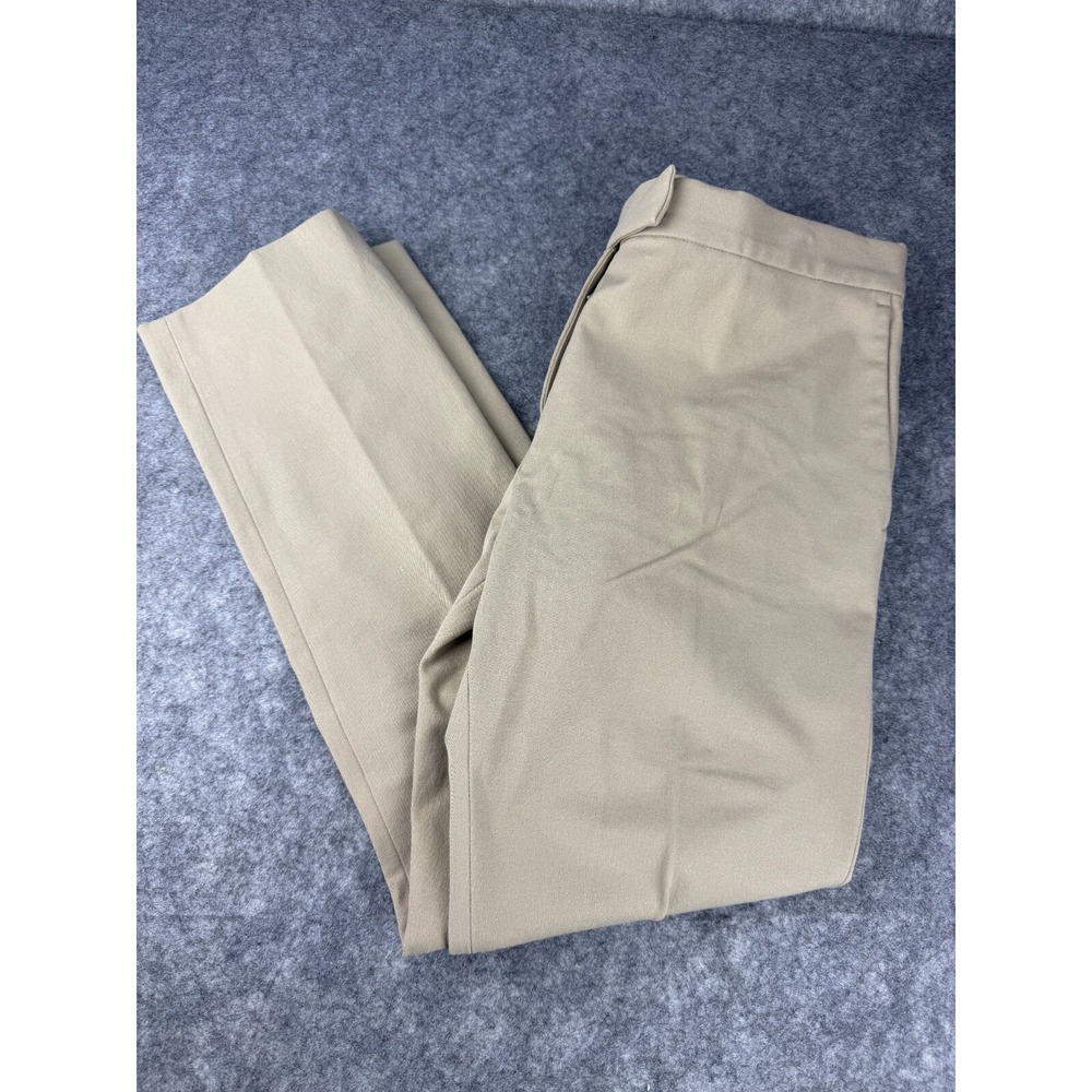 Joseph Beige Wool Blend Gabardine Trousers Women's 40 Made in Bulgaria Tailored - Picture 2 of 7